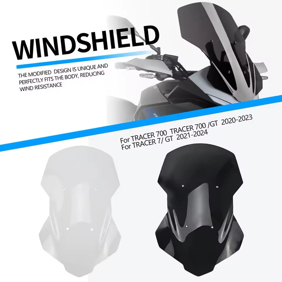 Yamaha TRACER 700 / 7 / GT Windscreen — Transparent